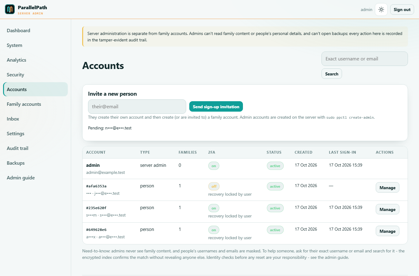 Accounts