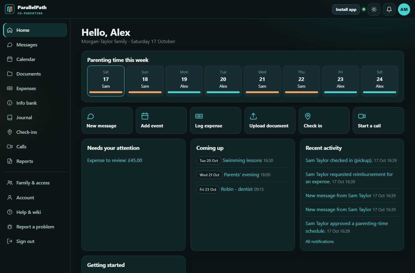 Dark theme