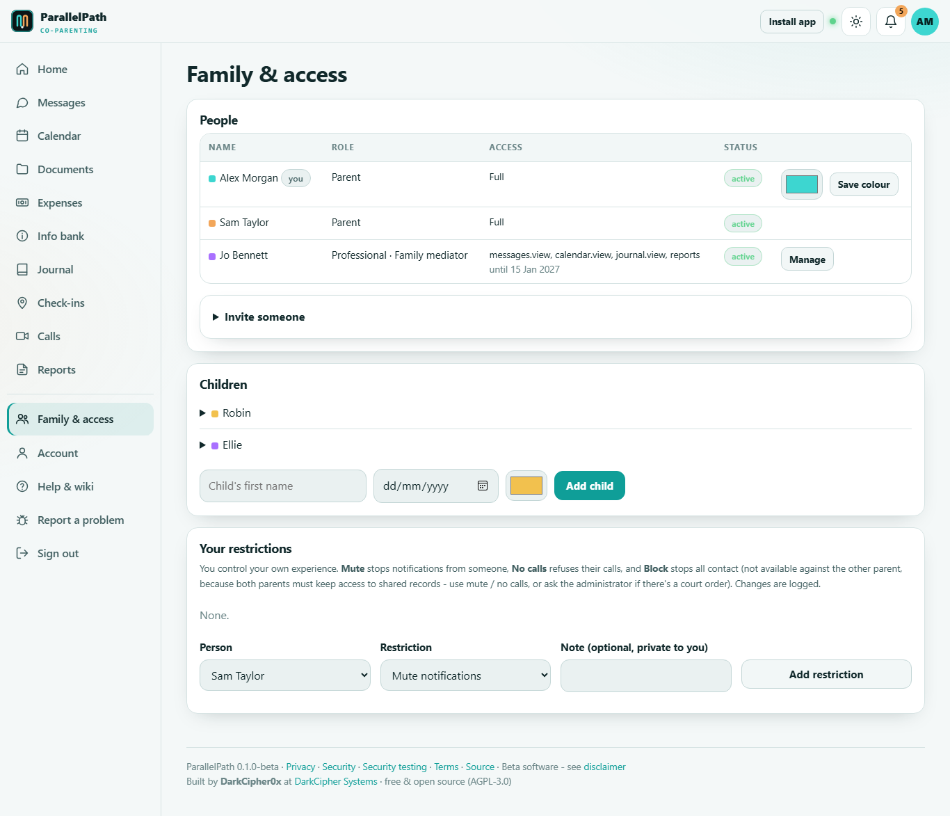 Family & access
