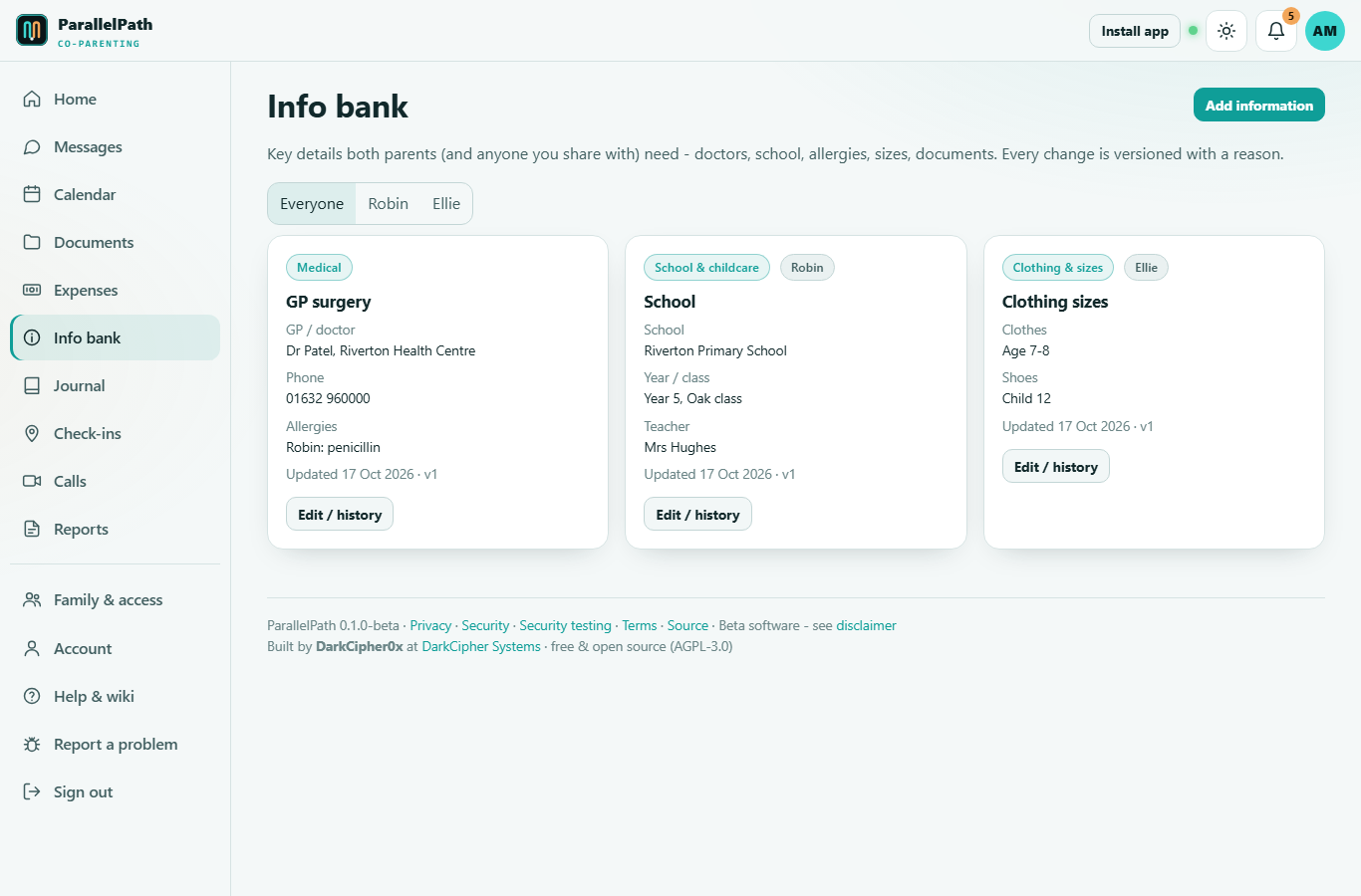 Info bank